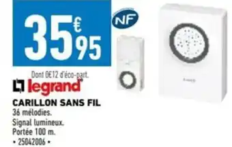 Brico Cash CARILLON SANS FIL offre
