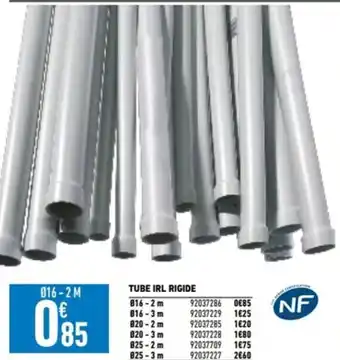 Brico Cash TUBE IRL RIGIDE offre
