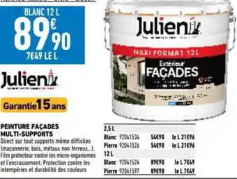 Brico Cash PEINTURE FAÇADES MULTI-SUPPORTS offre