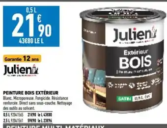 Brico Cash PEINTURE BOIS EXTÉRIEUR offre