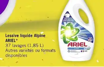 Casino Supermarchés Lessive liquide Alpine ARIEL* offre
