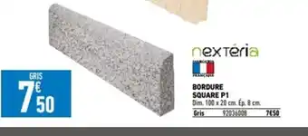 Brico Cash BORDURE SQUARE P1 Dim. 100 x 20 cm. Ép. 8 cm. offre