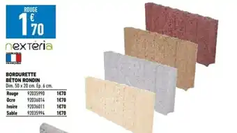 Brico Cash BORDURETTE BÉTON RONDIN offre