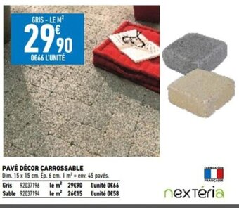 Brico Cash PAVÉ DÉCOR CARROSSABLE offre