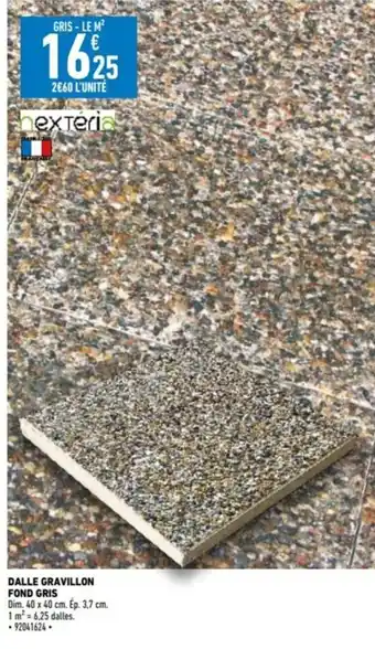 Brico Cash DALLE GRAVILLON FOND GRIS offre