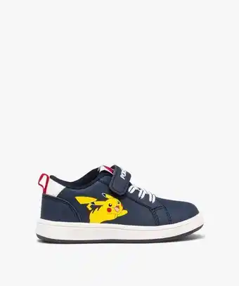 Baskets garçon à tige basse en matière mate - pokémon