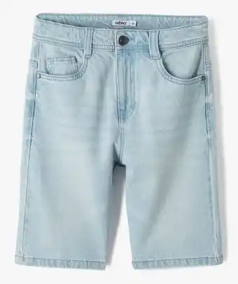 Bermuda garçon en denim stretch