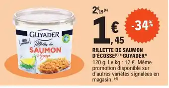 E.Leclerc Rillettes de SAUMON & Ecosse offre