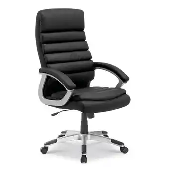 Rousseau - chaise de bureau kennedy similicuir noir