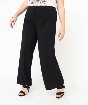 Gémo Pantalon de costume femme grande taille coupe large offre