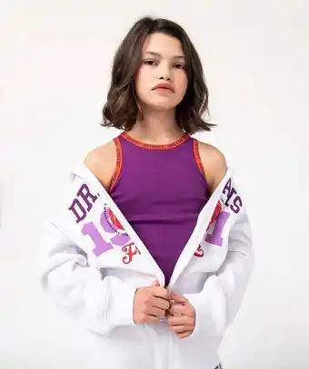 Débardeur fille court et imprimé