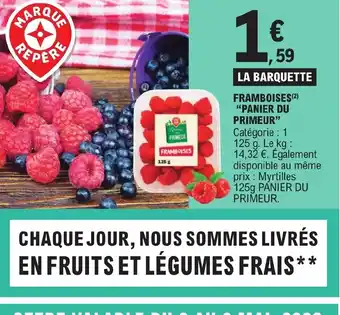 E.Leclerc FRAMBOISES (2) "PANIER DU PRIMEUR" offre