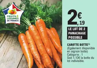 E.Leclerc CAROTTE BOTTE(1) offre
