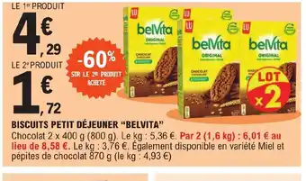 E.Leclerc BISCUITS PETIT DÉJEUNER "BELVITA" offre