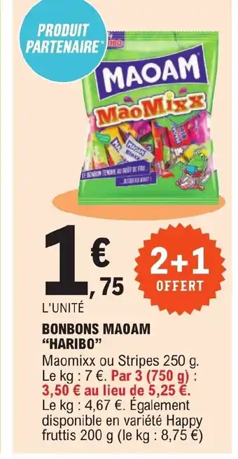 E.Leclerc BONBONS MAOAM "HARIBO" offre