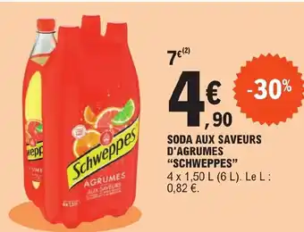 E.Leclerc SODA AUX SAVEURS D'AGRUMES "SCHWEPPES" offre