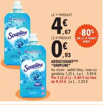 E.Leclerc ADOUCISSANT(3)(4) "SOUPLINE" offre