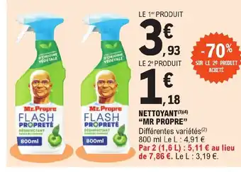 E.Leclerc NETTOYANT (3) (4) "MR PROPRE" offre