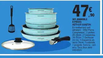 E.Leclerc SET AMOVIBLE 8 PIÈCES ARTHUR MARTIN offre