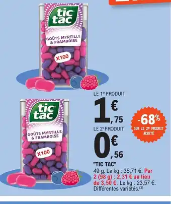 E.Leclerc "TIC TAC" offre