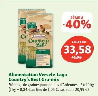 Maxi Zoo Alimentation versele-laga country`s best gra- mix offre