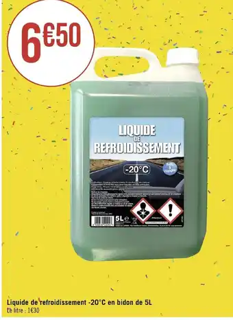 Géant Casino Liquide de refroidissement -20°C en bidon de 5L offre