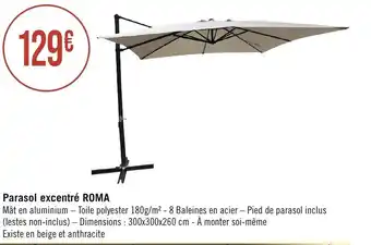 Parasol excentré ROMA