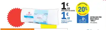 E.Leclerc COTON DUO PRO MAXI OVALE inell offre