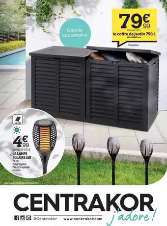 Centrakor La Lampe Solaire Led offre