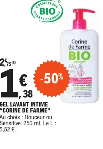E.Leclerc GEL LAVANT INTIME "CORINE DE FARME" offre