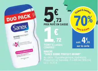 E.Leclerc DOUCHE "SANEX BIOME PROTECT DERMO" offre