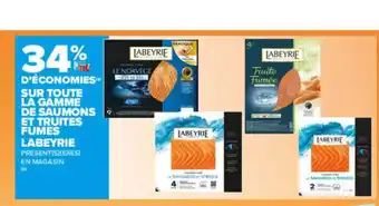 Carrefour Market La Gamme De Saumons Et Truites Fumés Labeyrie offre