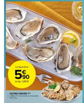 Carrefour Market Huîtres Creuses offre