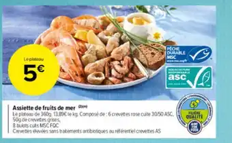 Carrefour Market Assiette De Fruits De Mer offre