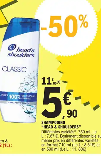 E.Leclerc SHAMPOOING "HEAD & SHOULDERS" offre