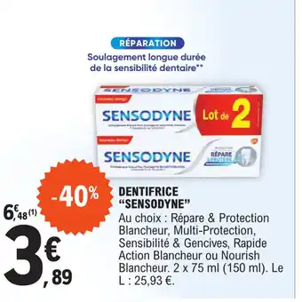 E.Leclerc DENTIFRICE "SENSODYNE" offre
