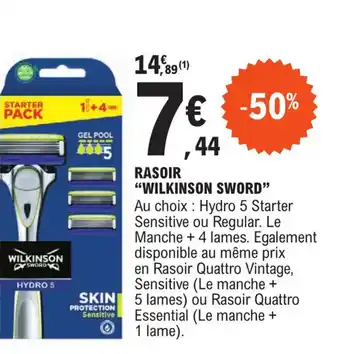 E.Leclerc RASOIR "WILKINSON SWORD" offre