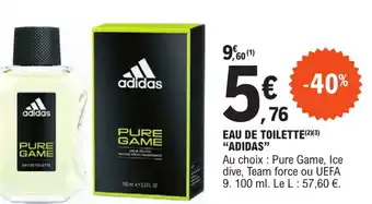 E.Leclerc EAU DE TOILETTE adidas offre