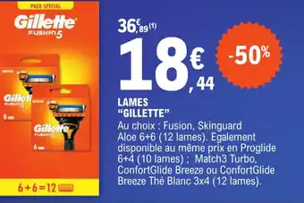 E.Leclerc LAMES "GILLETTE" offre