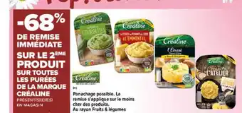 Carrefour Market Les Purées De La Marque Créaline offre