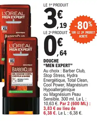 E.Leclerc DOUCHE "MEN EXPERT" offre