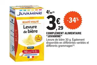E.Leclerc COMPLÉMENT ALIMENTAIRE "JUVAMINE" offre