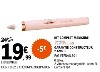 E.Leclerc KIT COMPLET MANICURE offre