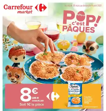 Carrefour Market Coquilles St Jacques Surgelées Tipiak offre