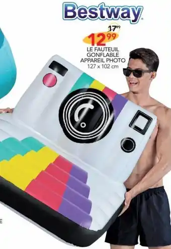 Stokomani Bestway LE FAUTEUIL GONFLABLE APPAREIL PHOTO offre