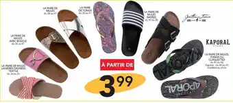 Stokomani KAPORAL LA PAIRE DE MULES, TONGS OU CLAQUETTES offre