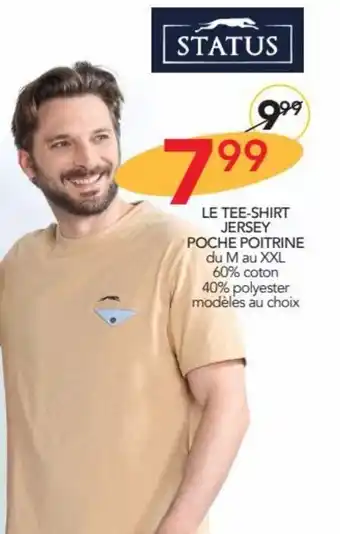 Stokomani LE TEE-SHIRT JERSEY POCHE POITRINE offre