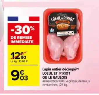 Lapin Entier Découpé Loeul Et Piriot Ou Le Gaulois