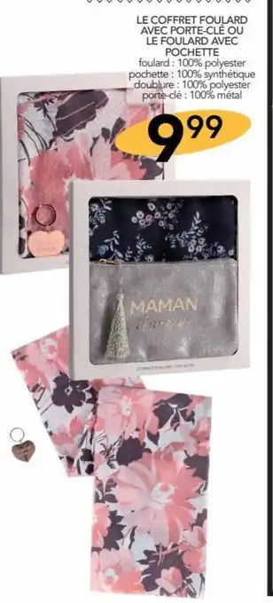 Stokomani LE COFFRET FOULARD AVEC PORTE-CLÉ OU LE FOULARD AVEC POCHETTE offre
