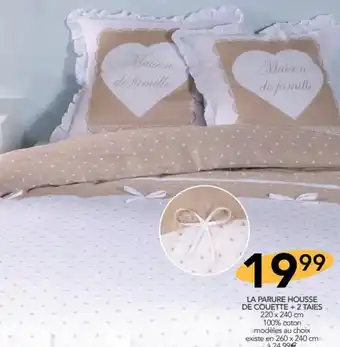 Stokomani LA PARURE HOUSSE DE COUETTE + 2 TAIES 220 x 240 cm offre